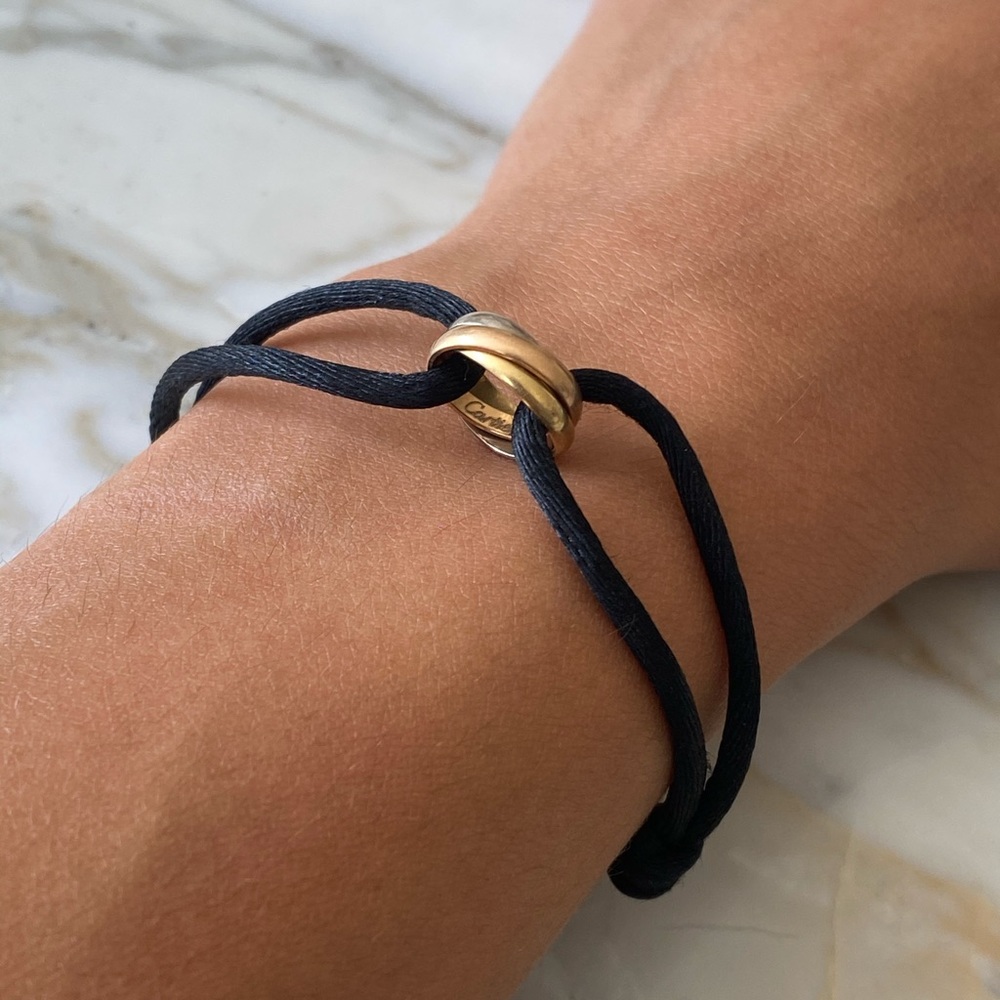 Cartier 18k Trinity Adjustable Corded Bracelet